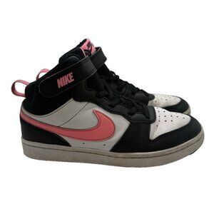 Nike Kids Court Borough CD7783-005 Black White Pink Sneakers Shoes Size 3Y Youth